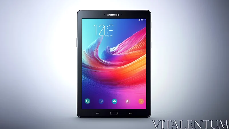 Samsung Tablet with Vibrant Digital Display.