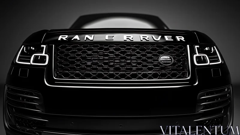 Midnight SUV grille prowls forward with sculpted chrome glare