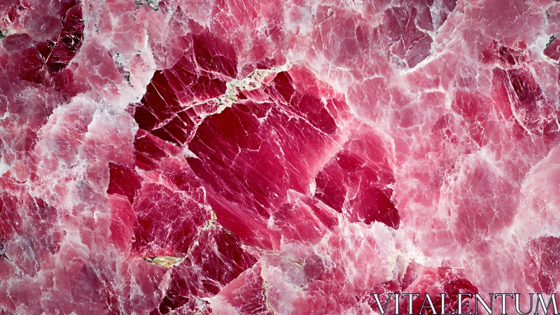 Macro mineral plate reveals stratified pink crystalline fractures