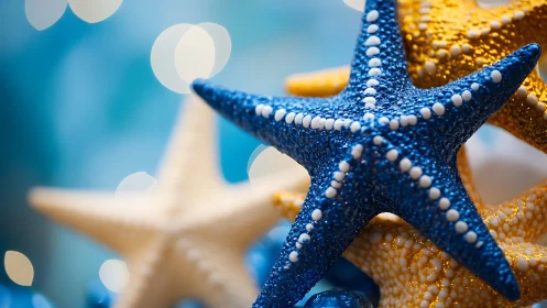 Colorful starfish decor brings a playful splash of seaside joy