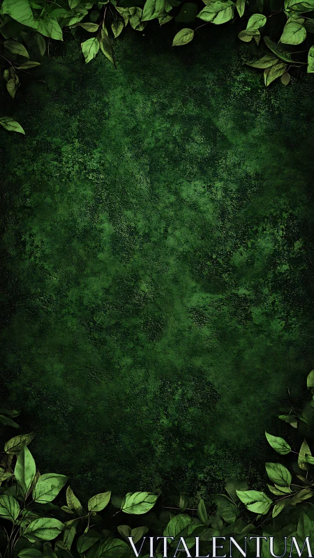 Verdant hush doorway framed by secret garden leaves.