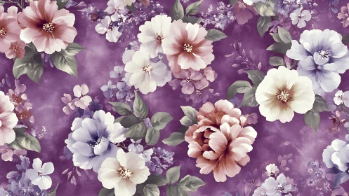 Dreamy Purple Garden: A Celebration of Blooms.