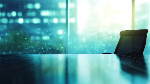 Solitary Vigil: Where Silicon Meets Skyline.