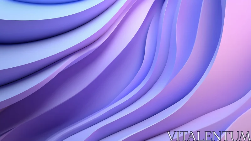 Layered curved surfaces in gradient violet and pink tones.