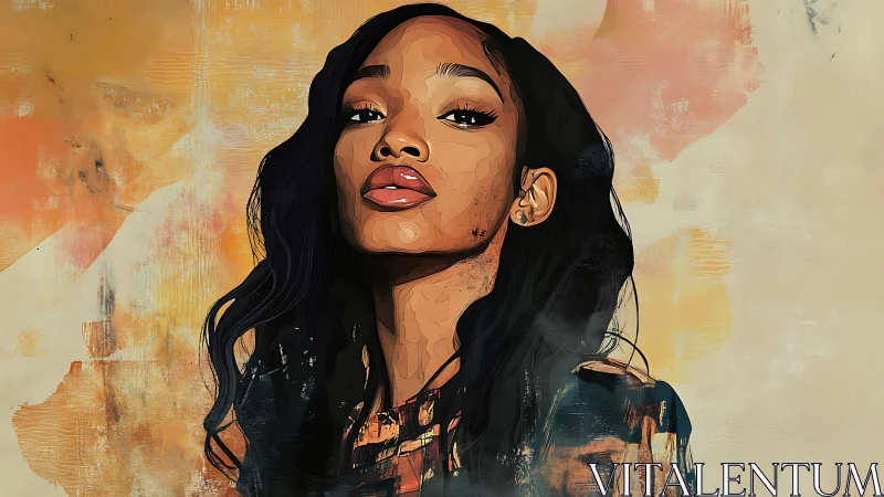 Confident portrait bathed in warm golden painterly light.