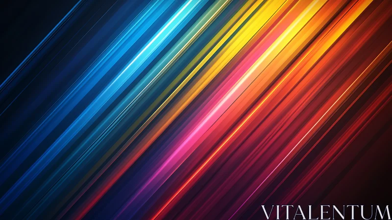Diagonal multicolor light streaks on dark gradient background.