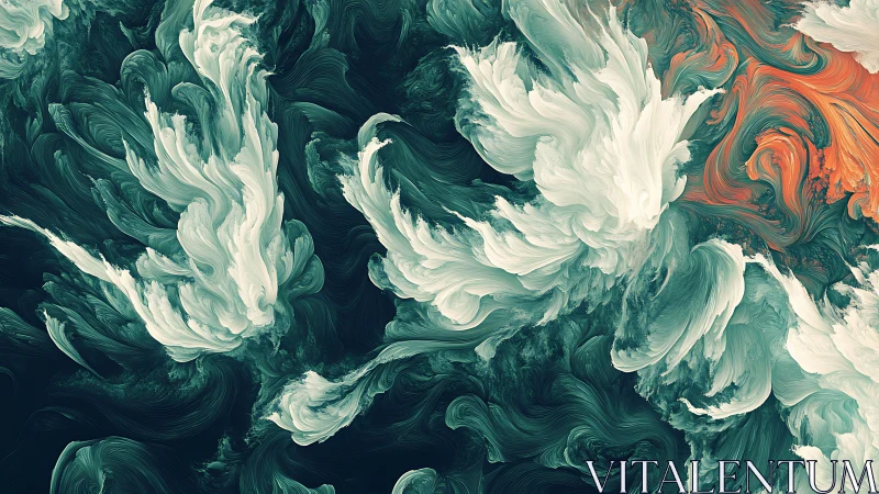 Storm-tossed ink clouds courting a wildfire sunrise.