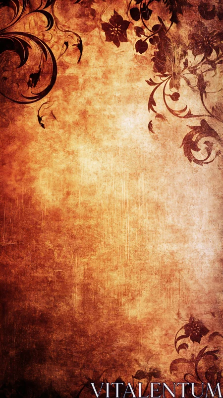 Burnished dusk invites curling floral silhouettes to bloom