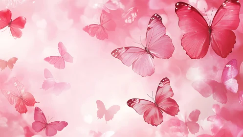 Chromatic analysis of translucent pink butterfly swarm dynamics.