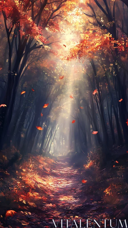 Autumn's Golden Passage Through Enchanted Woods.