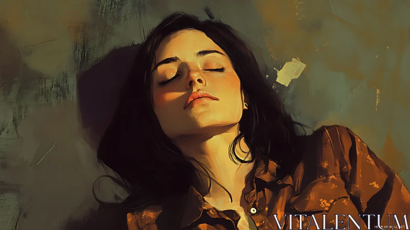 Soft afternoon light rests gently on a peaceful face