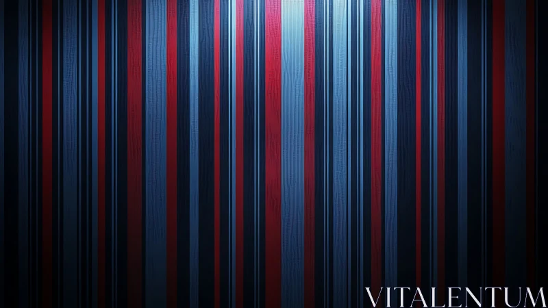 Vertical red and blue striped pattern with central lighting.