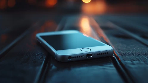 Glowing Phone Moments in Warm Ambient Light.