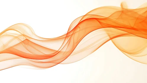 Orange translucent waveforms in minimalist digital abstraction.