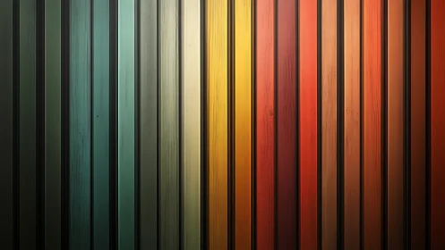 Vertical color panels transition from cool teal to warm amber tones.