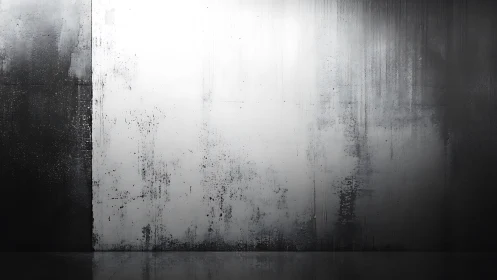 Industrial grayscale concrete wall with moody reflections.