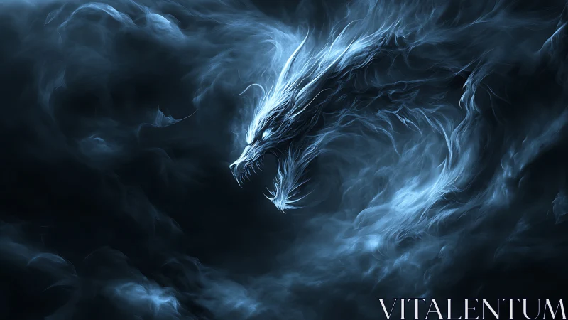 Stormborne spirit dragon coils from the midnight vapor