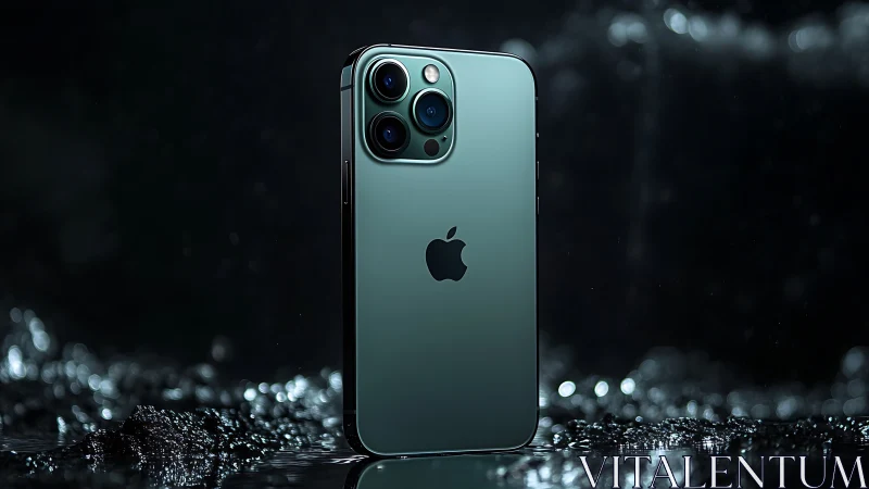 iPhone 12 Pro Max in Pacific Blue with triple camera setup.