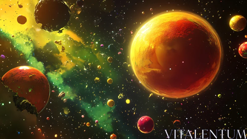 Multispectral exoplanetary field in dense stellar medium.