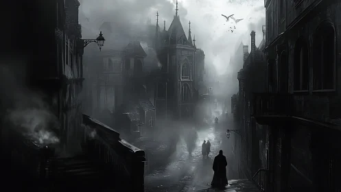 Fogwalkers haunt a gothic alley of whispering chimneys.