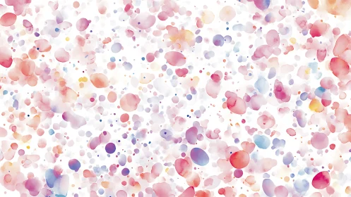 Colorful watercolor bubble pattern evokes playful lightness