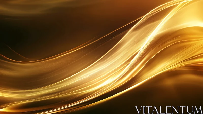 Golden light waves drift gently across a warm abstract space