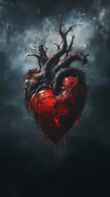 Heart's Dark Transformation: Nature Reclaiming Emotion.