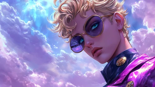 Sky-high style shines as a bold dreamer meets soft clouds