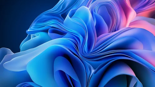 Liquid neon petals swirl in a deep electric daydream.