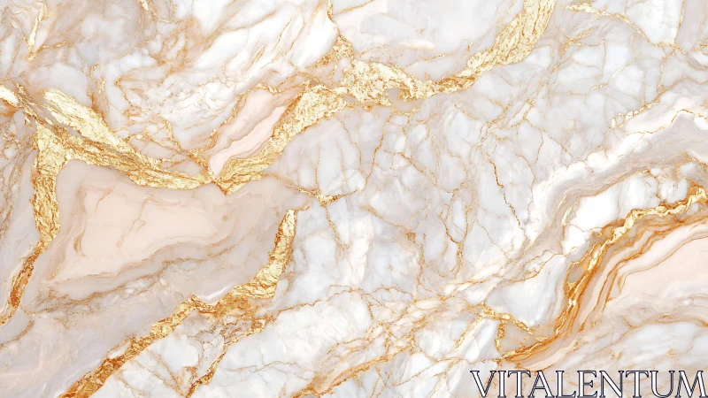 Elegant white marble texture with gold veins, luxurious abstract style.