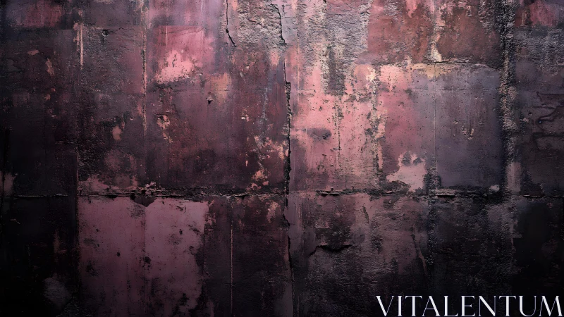 Weathered textured wall in abstract grunge style with rich colors.