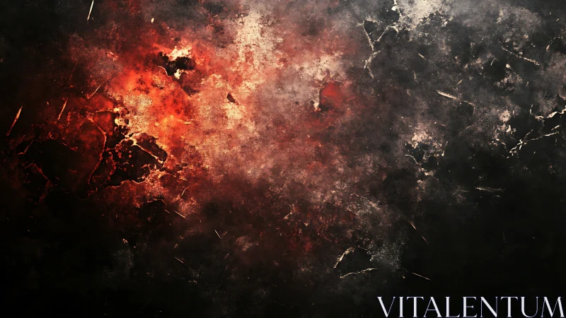 Explosive dispersal of particulate matter with thermal gradation.