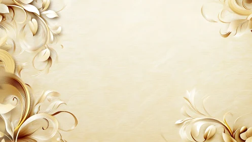 Elegant gold floral curls frame a soft cream background.