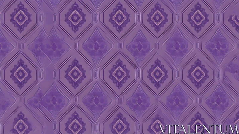 Lavender diamond tiles with softly layered geometric echoes.