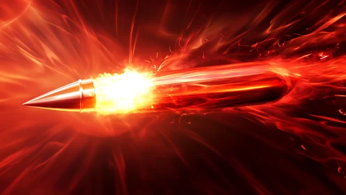 Blazing Bullet: A Fiery Journey Through Speed and Power.