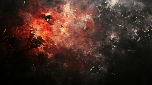 Explosive dispersal of particulate matter with thermal gradation.