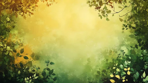 Atmospheric Foliage Gradient: Chromatic Leaf Transition Study.