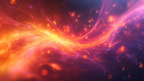 Radiant Energy Flows Through Glowing Waves of Light