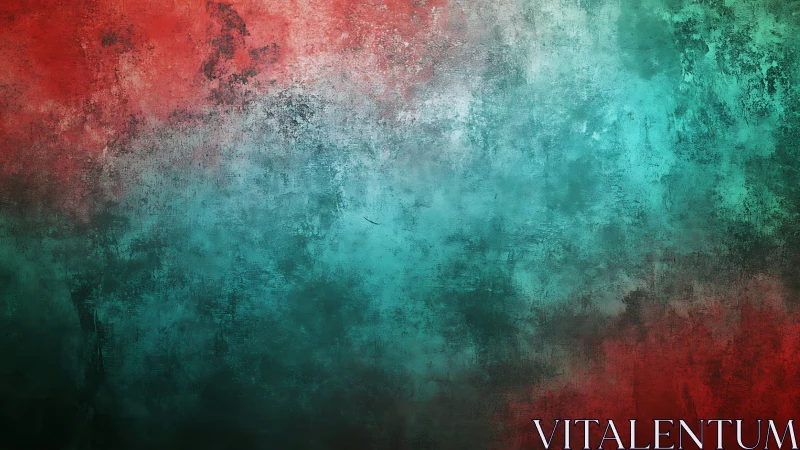 Bipolar chromatic field with distressed grunge diffusion surface.