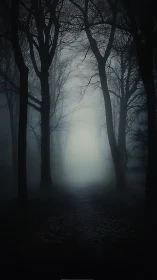 Misty forest path welcomes curious eyes toward soft light