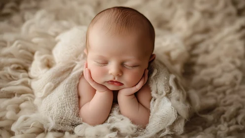 Cherub's Repose: Slumber's Sweet Contemplation.