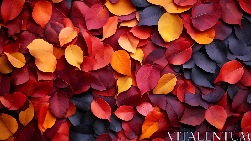 Warm autumn leaves gather in a cozy, colorful carpet