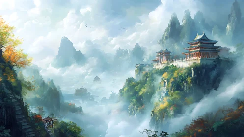 Mist-kissed mountain temples welcome quiet, wandering hearts