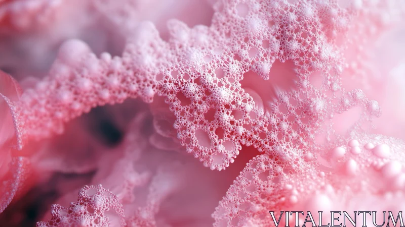 Soft pink bubble reefs in a dreamy macro wonderland.