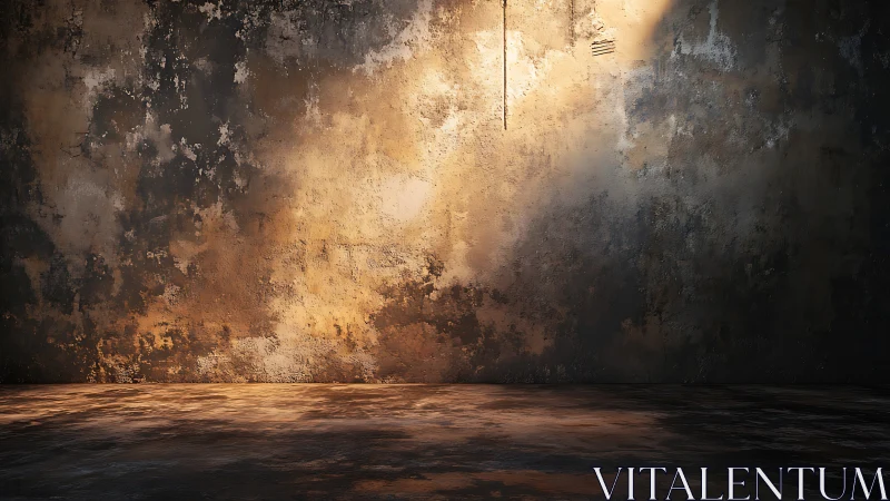 Textured concrete wall in raking light reveals weathered surface detail