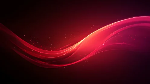 Red light wave curves on dark gradient background.