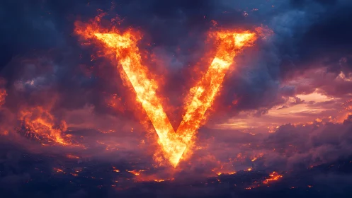 Incandescent Letter V: Fiery Atmospheric Rendering.