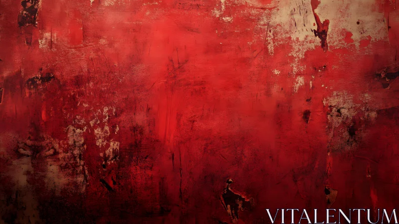 Bold Red Abstract Texture with Grunge Artistic Style Background.