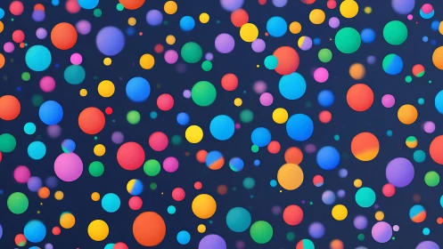 Chromatic bokeh field with multiscale gradient vector discs.