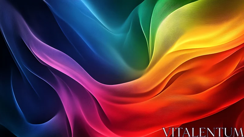 Fluid rainbow gradient waves in vivid abstract motion.